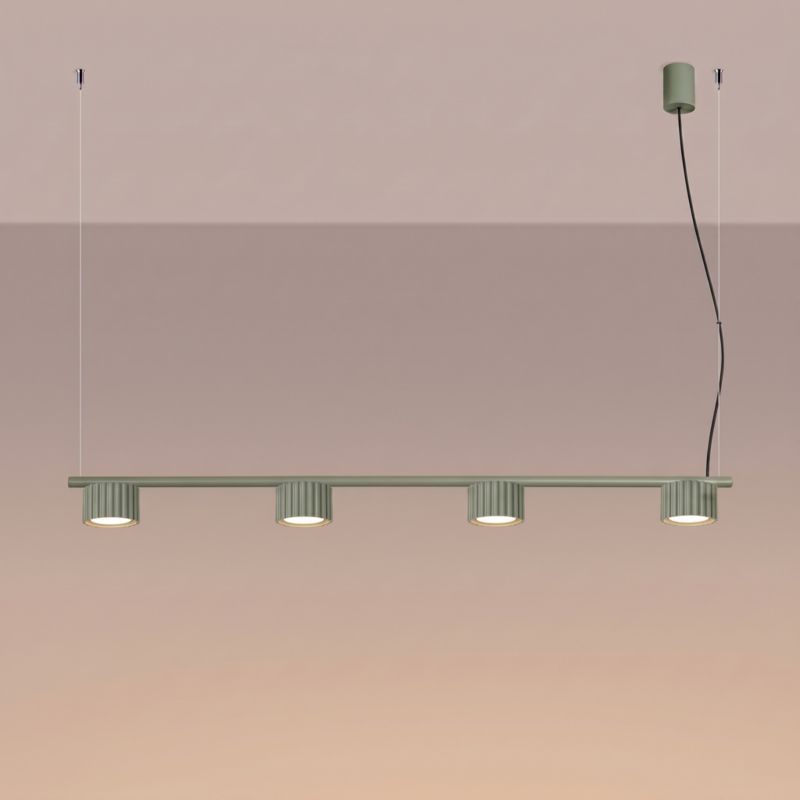 AURA 4 lustr olivově zelený Gx53 Sollux Lighting 1 ks.