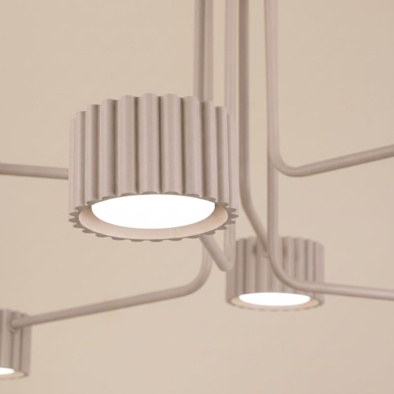 Żyrandol AURA 6 taupe Gx53 Sollux Lighting 1 szt.