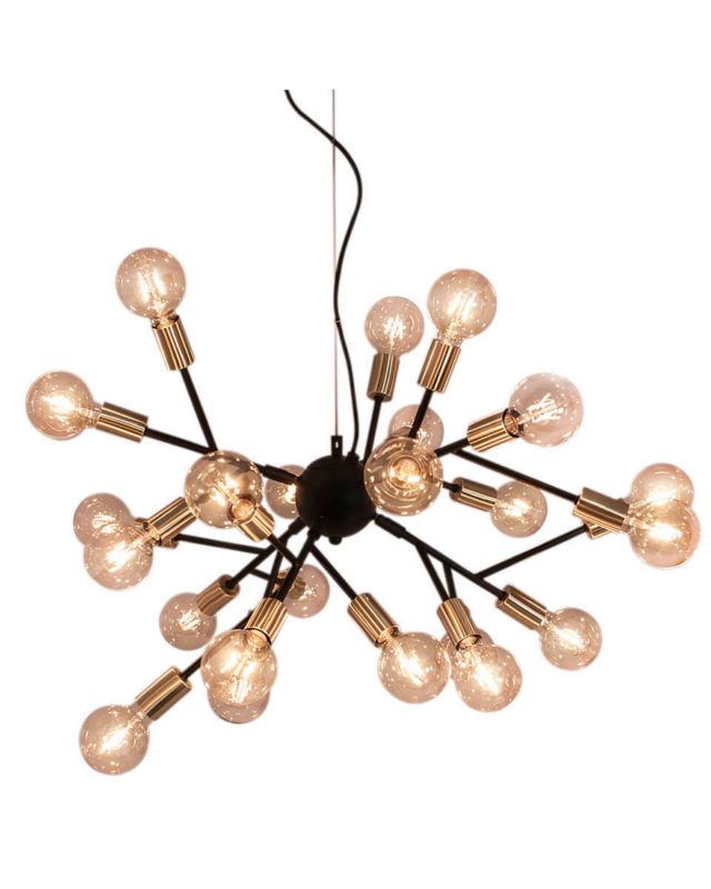 Żyrandol By Rydens Heroes czarny wym: 170 x 80 x 80 cm 24xE27 x 40W 1 szt.