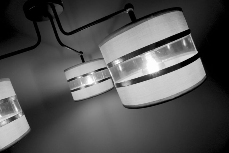 Żyrandol Candellux Andy czarno-biały-złoty wym: 34 x 72 x 72 cm 3xE27 x 40W 1 szt.