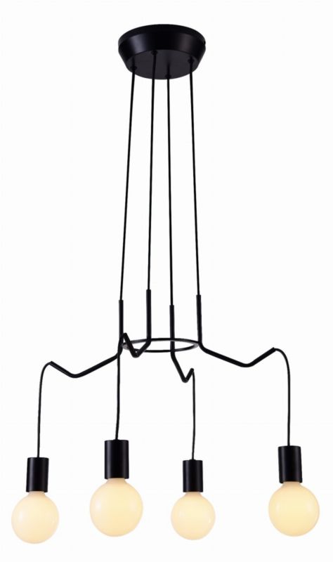 Żyrandol Candellux Basso czarny wym: 100 x 57 x 57 cm 4xE27 x 40W 1 szt.