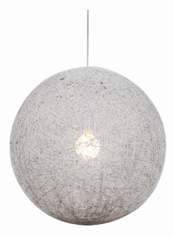Żyrandol Candellux Caruba chromowany-biały wym: 140 x 50 x 50 cm 1xE27 x 60W 1 szt.