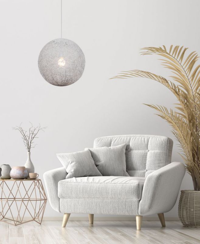 Żyrandol Candellux Caruba chromowany-biały wym: 140 x 50 x 50 cm 1xE27 x 60W 1 szt.