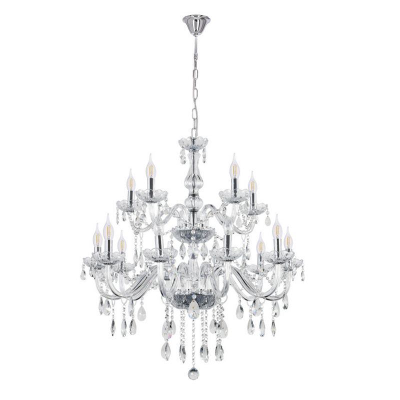 Żyrandol Candellux Cristallo 0399 przezroczysto-chromowany kryształowy 15xE14 x 40W 1 szt.