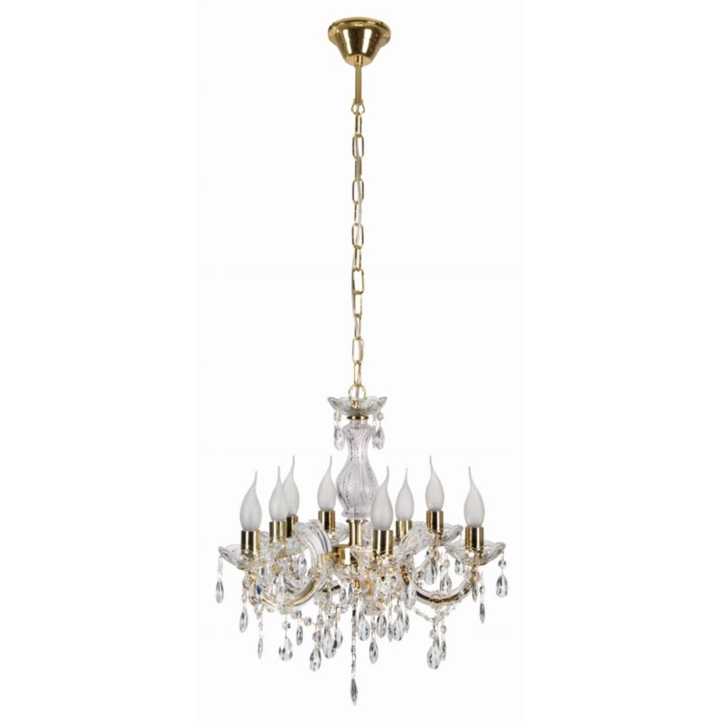 Żyrandol Candellux Maria złoty klasyczny 8xE14 x 40W 1 szt.