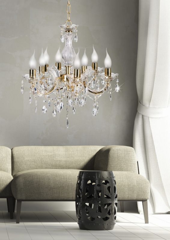 Żyrandol Candellux Maria złoty klasyczny 8xE14 x 40W 1 szt.