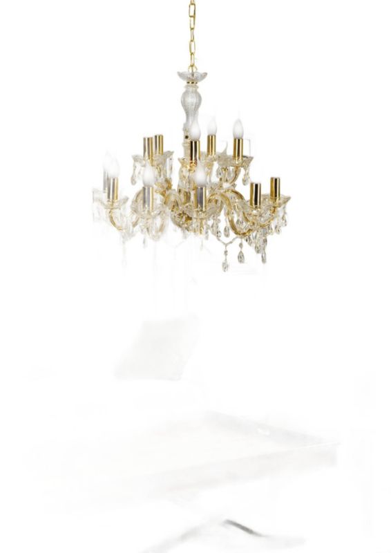 Żyrandol Candellux Maria złoty wym: 130 x 62 x 62 cm 12xE14 x 40W 1 szt.