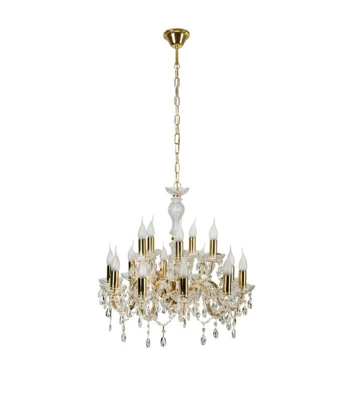 Żyrandol Candellux Maria złoty wym: 130 x 62 x 62 cm 15xE14 x 40W 1 szt.