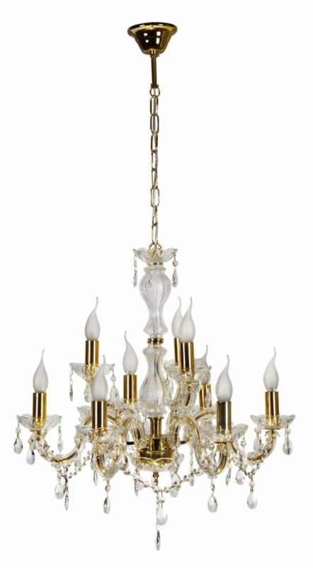 Żyrandol Candellux Maria złoty wym: 130 x 62 x 62 cm 9xE14 x 40W 1 szt.