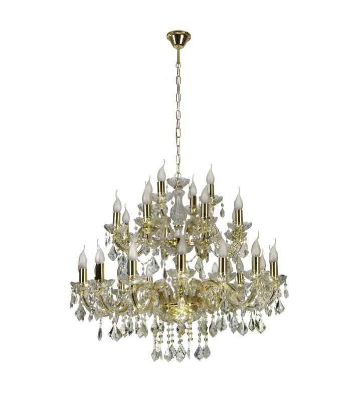 Żyrandol Candellux Maria złoty wym: 130 x 88 x 88 cm 28xE14 x 40W 1 szt.