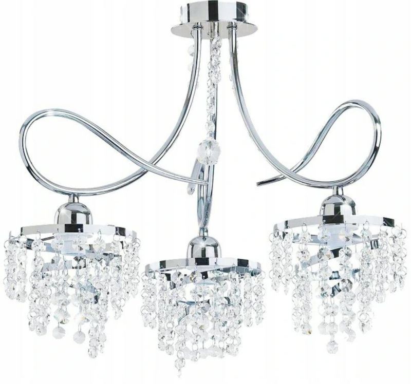 Żyrandol Crystal VIII HowHomely kryształowy 3xE27 1 szt.