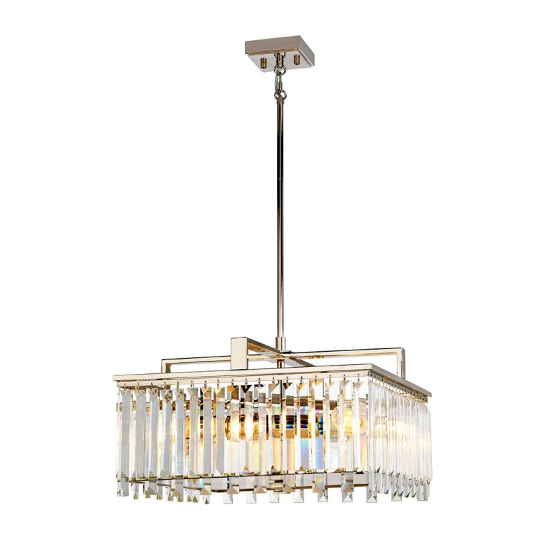 Żyrandol Elstead Aries złoty szkło kryształowe 4 x E27 x 60W IP20 wym: 132,2 x 47 x 47 cm - 1 szt.