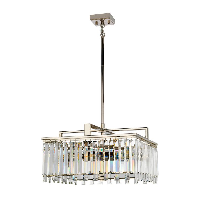 Żyrandol Elstead Aries złoty szkło kryształowe 4 x E27 x 60W IP20 wym: 132,2 x 47 x 47 cm - 1 szt.