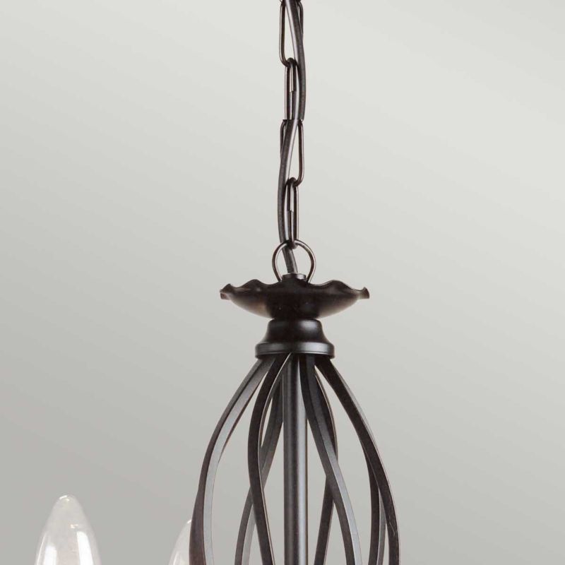 Żyrandol Elstead Artisan czarny  3 x E14 x 60W IP20 wym: 94 x 36 x 36 cm - 1 szt.