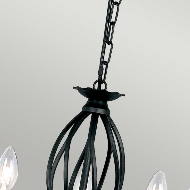 Żyrandol Elstead Artisan czarny  5 x E14 x 60W IP20 wym: 94 x 47 x 47 cm - 1 szt.