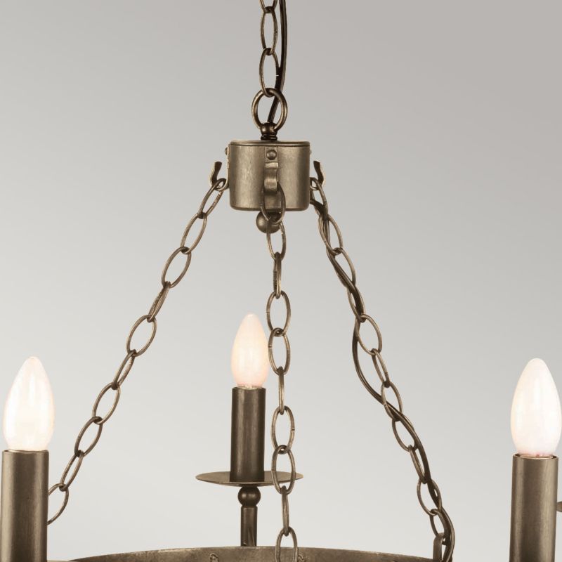 Żyrandol Elstead Cromwell stary brąz  5 x E14 x 60W IP20 wym: 200 x 67 x 67 cm - 1 szt.