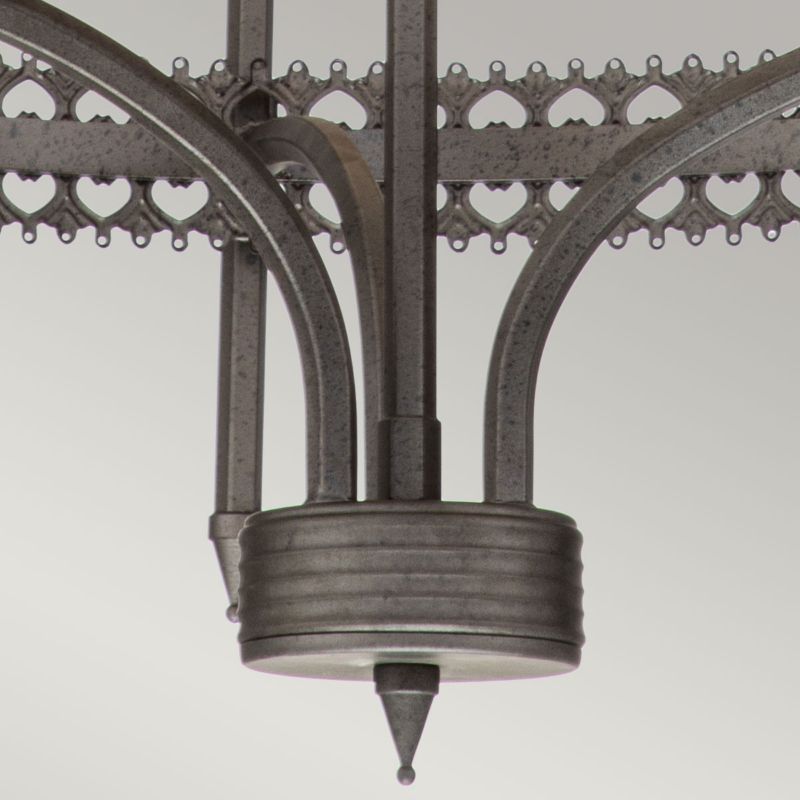 Żyrandol Elstead Crown szaro-rdzawe żelazo  3 x E14 x 60W IP20 wym: 208,3 x 56,2 x 56,2 cm - 1 szt.