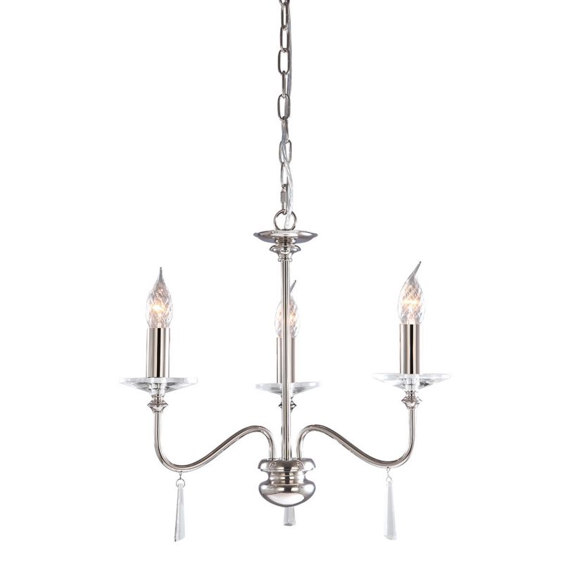 Żyrandol Elstead Finsbury Park polerowany nikiel  3 x E14 x 60W IP20 wym: 108 x 55 x 55 cm - 1 szt.