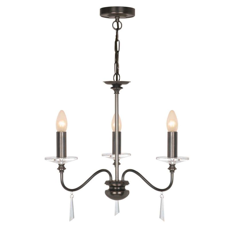 Żyrandol Elstead Finsbury Park  stary brąz  3 x E14 x 60W IP20 wym: 108 x 55 x 55 cm - 1 szt.