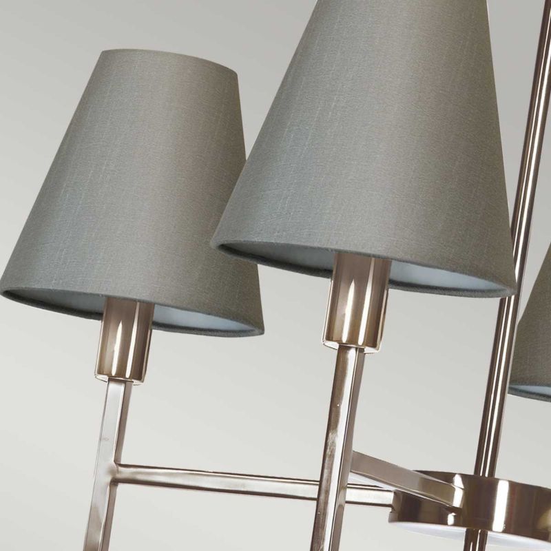 Żyrandol Elstead Lucerne szczotkowany nikiel  4 x E14 x 25W IP20 wym: 128 x 61,8 x 61,8 cm - 1 szt.