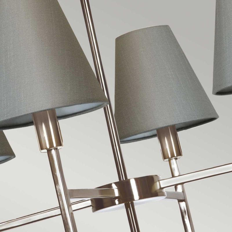Żyrandol Elstead Lucerne szczotkowany nikiel  4 x E14 x 25W IP20 wym: 128 x 61,8 x 61,8 cm - 1 szt.