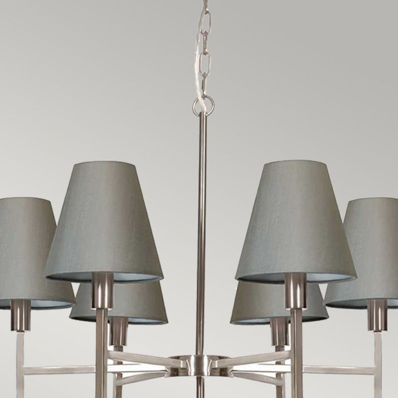 Żyrandol Elstead Lucerne szczotkowany nikiel  6 x E14 x 25W IP20 wym: 128 x 67,8 x 67,8 cm - 1 szt.