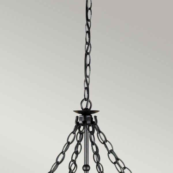 Żyrandol Elstead Warwick grafitowa czerń  8 x E14 x 60W IP20 wym: 252 x 95 x 95 cm - 1 szt.