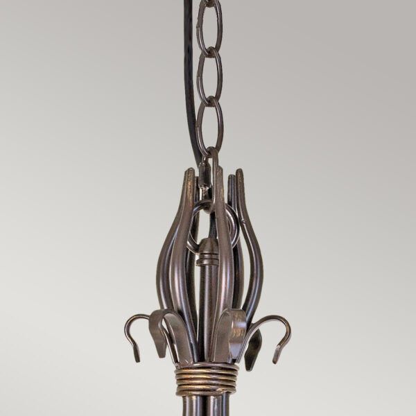 Żyrandol Elstead Windermere rdzawo-złoty  6 x E14 x 60W IP20 wym: 199 x 64,5 x 64,5 cm - 1 szt.