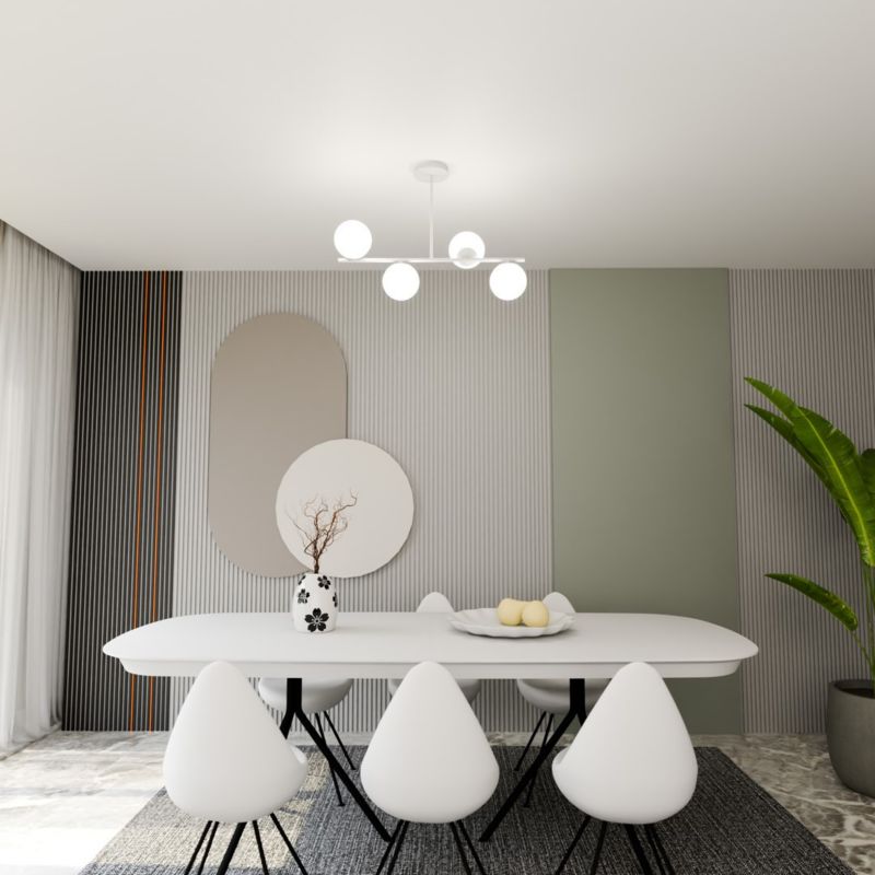 Żyrandol Emibig Bior biały szklane kule 4xE14 x 40W 1 szt.