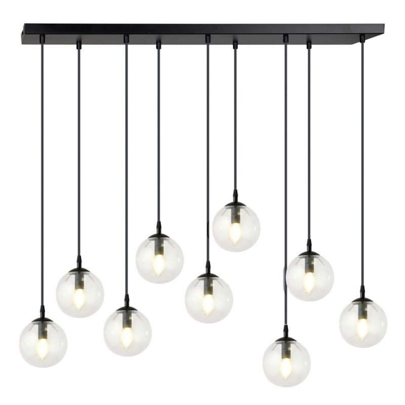 Żyrandol Emibig Cosmo 6194 czarno-przezroczysty nad stół 9xE14 x 10W 1 szt.