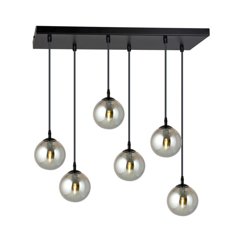 Żyrandol Emibig Cosmo czarny-grafit wym: 120 x 65 cm 6xE14 x 10W 1 szt.