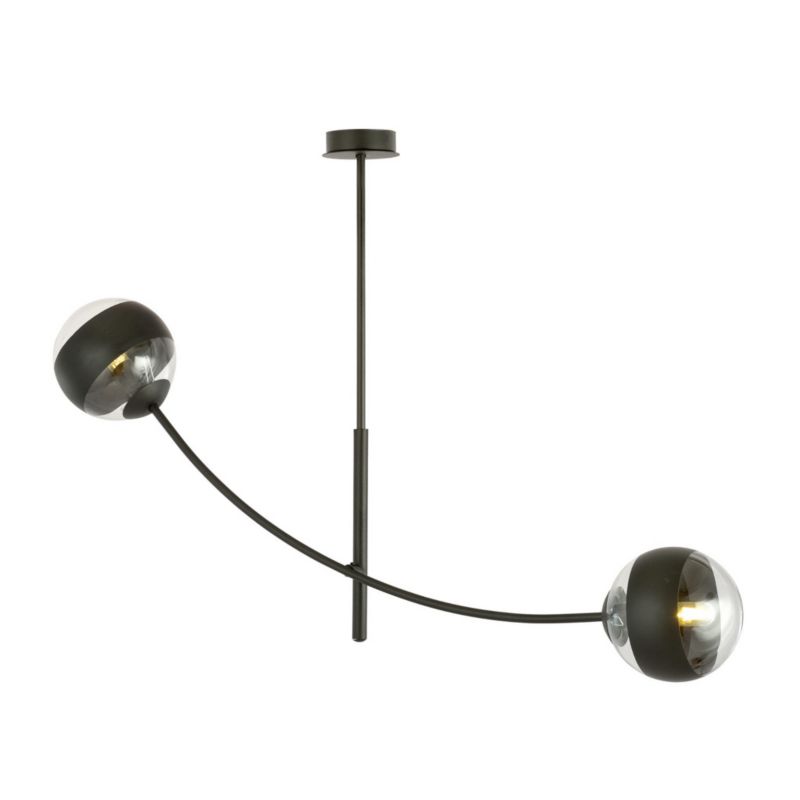 Żyrandol Emibig Hunter czarno-przezroczysty wym: 60 x 83 cm 2xE14 x 10W 1 szt.