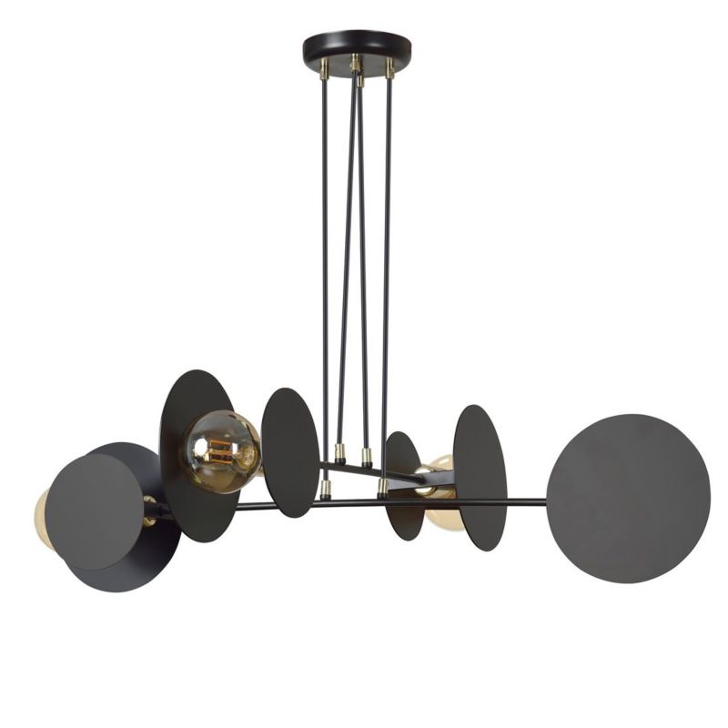 Żyrandol Emibig Idea czarny nowoczesny 4xE27 x 15W 1 szt.
