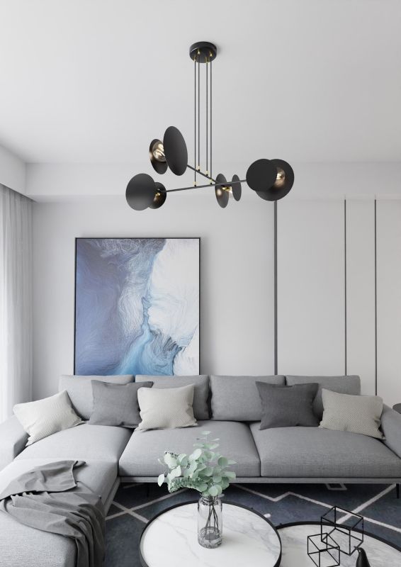 Żyrandol Emibig Idea czarny nowoczesny 4xE27 x 15W 1 szt.