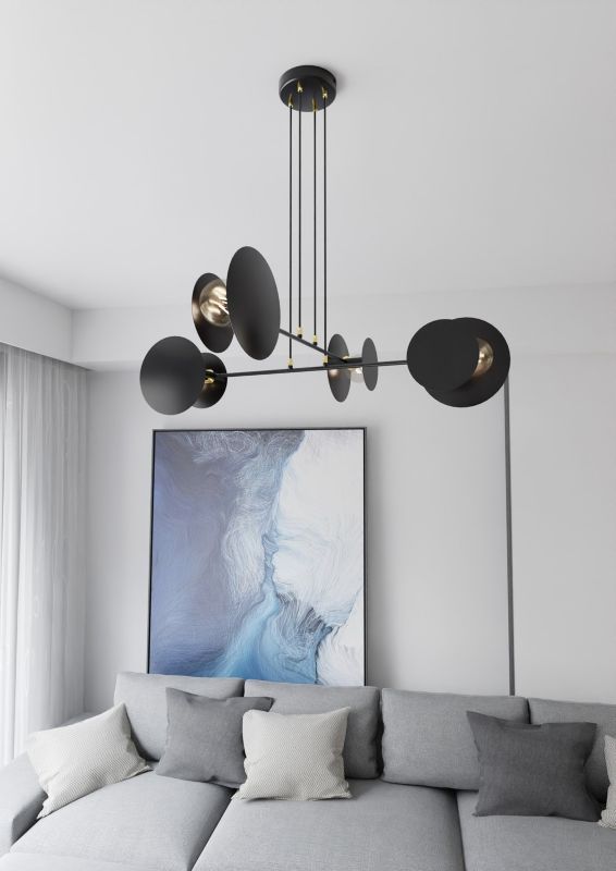 Żyrandol Emibig Idea czarny nowoczesny 4xE27 x 15W 1 szt.