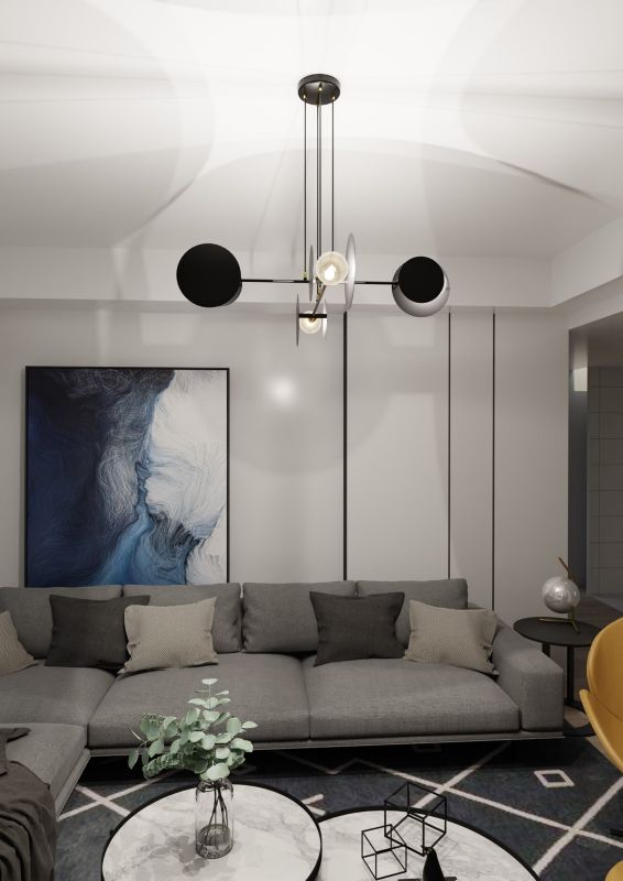 Żyrandol Emibig Idea czarny nowoczesny 4xE27 x 15W 1 szt.