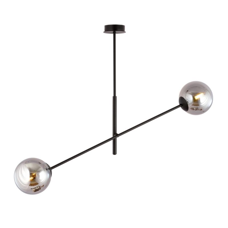 Żyrandol Emibig Linear czarny-chromowany wym: 51 x 102 cm 2xE14 x 10W 1 szt.