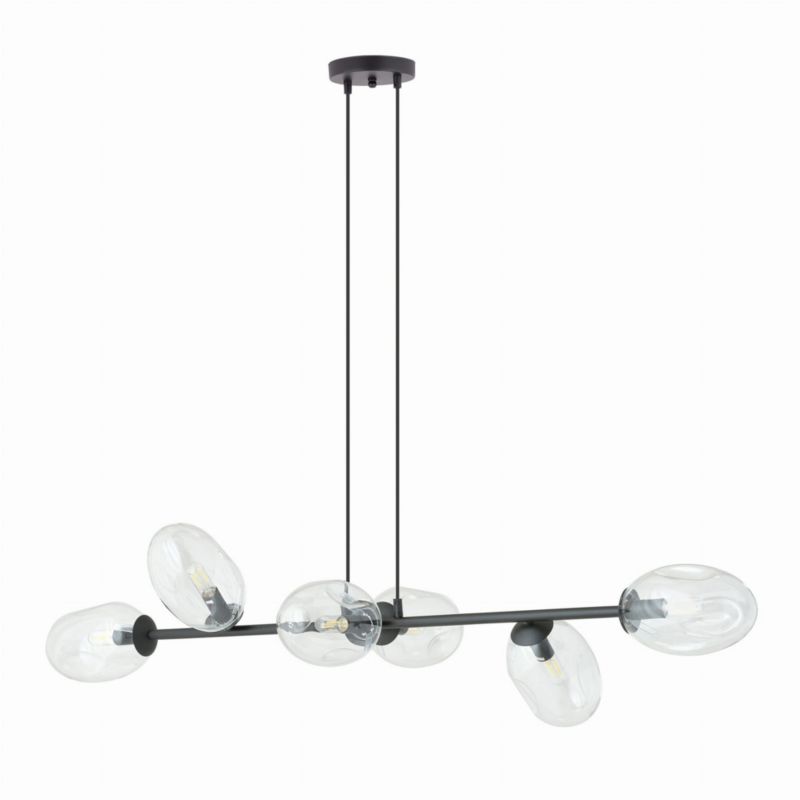 Żyrandol Emibig Pandora czarno-przezroczysty wym: 100 x 120 cm 6xE14 x 10W 1 szt.