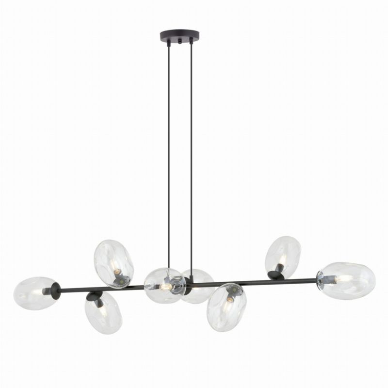 Żyrandol Emibig Pandora czarno-przezroczysty wym: 100 x 140 cm 8xE14 x 10W 1 szt.
