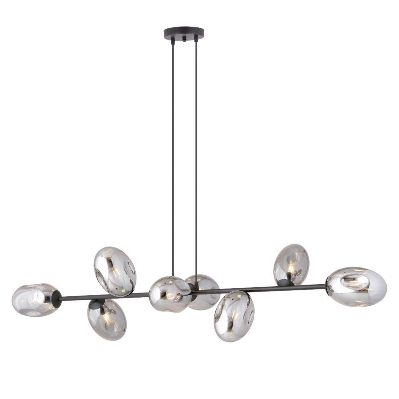 Żyrandol Emibig Pandora czarny-chromowany wym: 100 x 140 cm 8xE14 x 10W 1 szt.