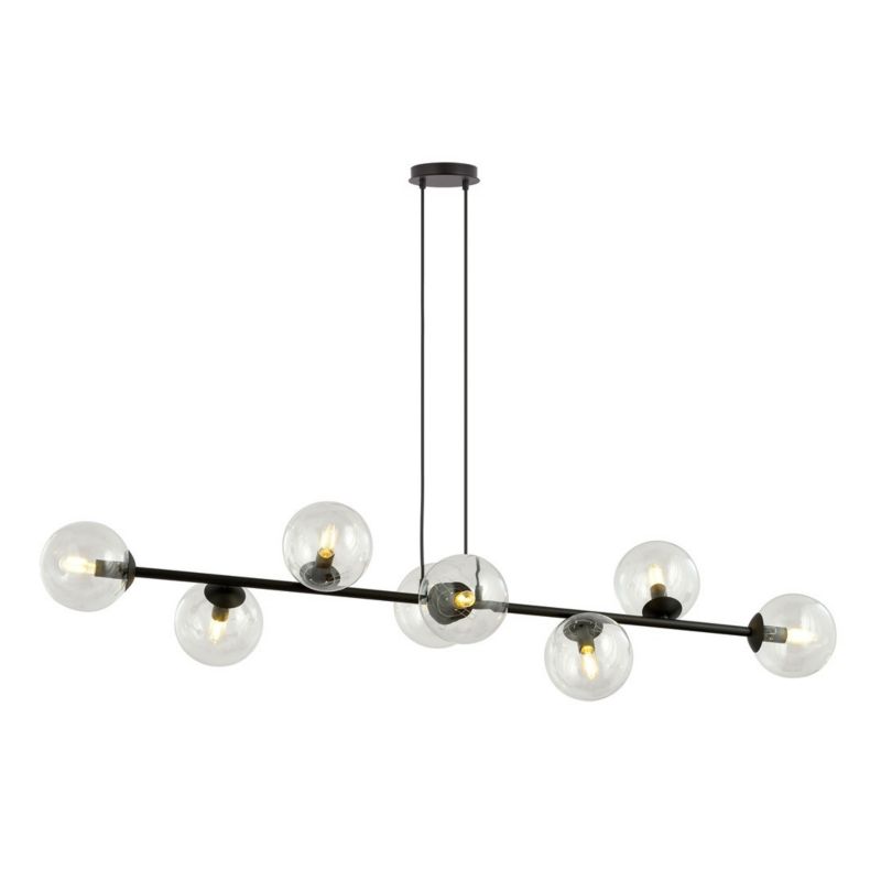 Żyrandol Emibig Rossi czarno-przezroczysty wym: 100 x 130 cm 8xE14 x 10W 1 szt.