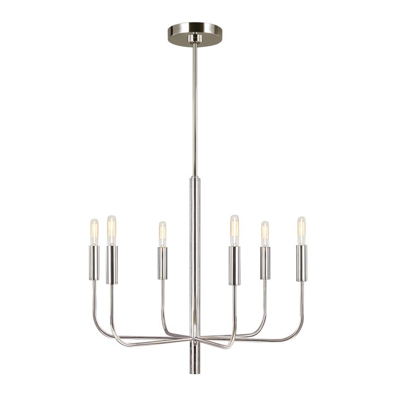 Żyrandol Feiss Brianna polerowany nikiel wym: 194 x 61 x 61 cm 6xE14 x 60W 1 szt.