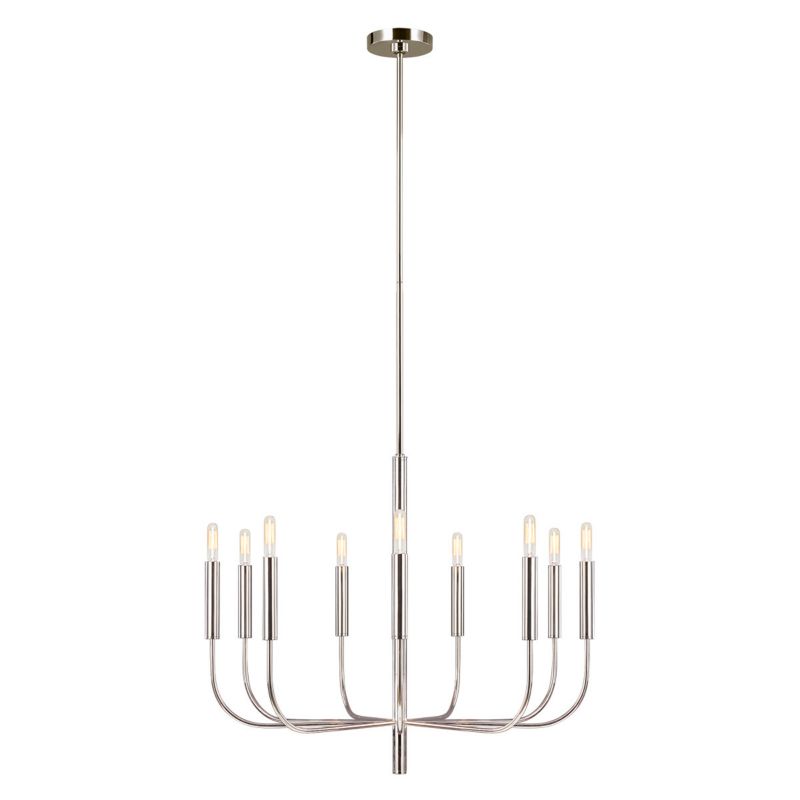 Żyrandol Feiss Brianna polerowany nikiel wym: 205 x 76 x 76 cm 9xE14 x 60W 1 szt.
