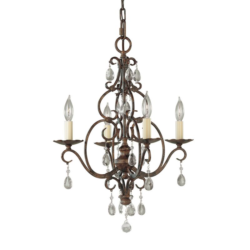 Żyrandol Feiss Chateau kawowy świecznikowy 4 x E14 x 60W IP20 wym: 219,1 x 42,2 x 42,2 cm - 1 szt.