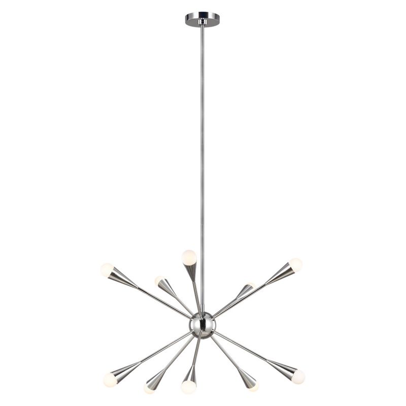Żyrandol Feiss Jax polerowany nikiel styl nowoczesny 10 x G9 x 3W IP20 wym: 170 x 70,5 x 70,5 cm - 1 szt.