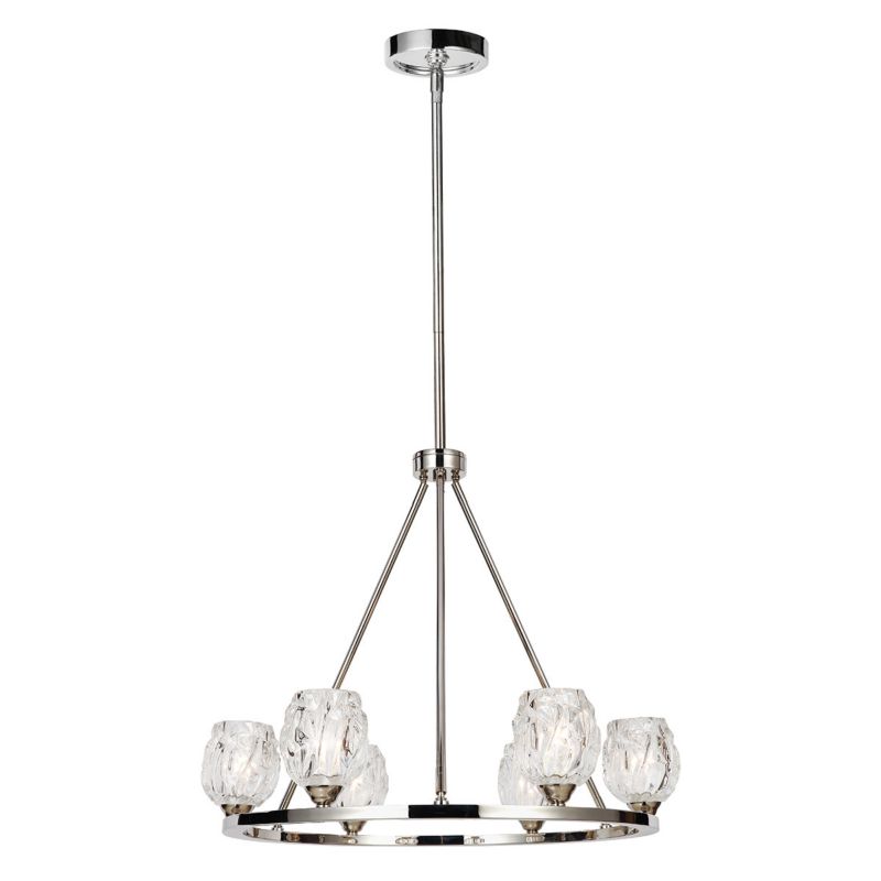 Żyrandol Feiss Rubin polerowany nikiel  6 x G9 x 3W IP20 wym: 202,2 x 67,3 x 67,3 cm - 1 szt.