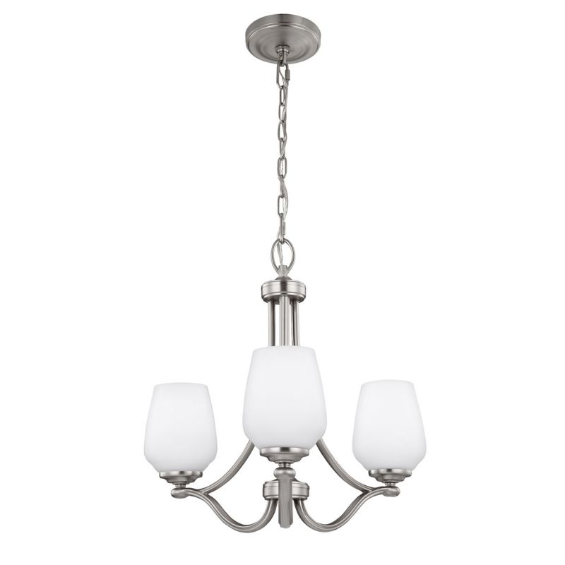 Żyrandol Feiss Vintner satynowy nikiel  3 x E27 x 60W IP20 wym: 212 x 48,3 x 48,3 cm - 1 szt.
