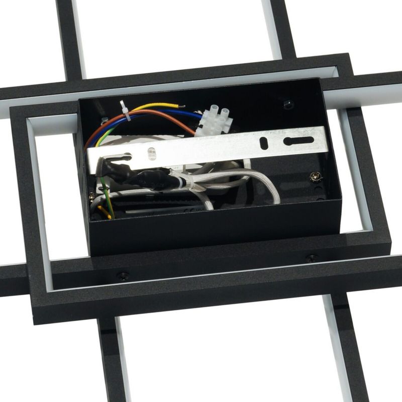 Żyrandol IdeaLED Artesia 7329 czarno-biały pilot wbudowany LED 92W 1 szt.