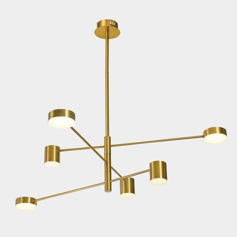 Żyrandol Italux Remdal 9177 złoty nowoczesny wbudowany LED 36W 1 szt.