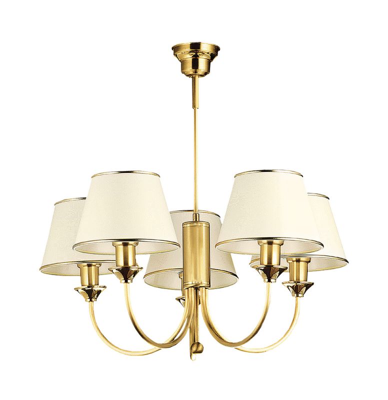 Żyrandol Jupiter CLASSIC mosiądz 5xE27x20W IP20 wym:65x72x72cm - 1 szt.